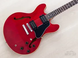 Б/У Электрогитара Gibson ES-335 Pro 1980 Вишнёвый, Dirty Fingers, с кейсом и ярлыками