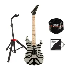 Charvel Super Stock SD1 H 2PT M Silver Bengal Electric Guitar Bundle