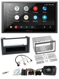 Pioneer USB 2DIN DAB Lenkrad Bluetooth Autoradio für Saab 9-3 2008-2012