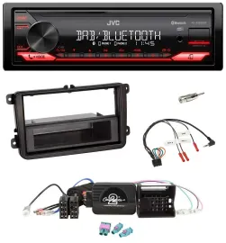 JVC Bluetooth USB DAB Lenkrad Autoradio für VW Amarok Beetle EOS Caddy Golf V/VI