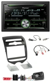 Pioneer Bluetooth Lenkrad DAB 2DIN USB CD Autoradio für Hyundai ix20 ab 2010 man