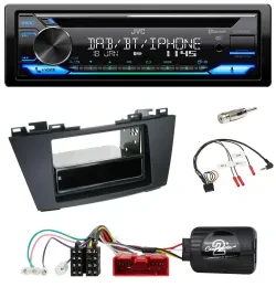 Автомагнитола JVC Bluetooth, USB, DAB, CD для Mazda 5 (2010–2015)