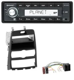 Continental USB MP3 AUX 1DIN Autoradio für Hyundai Genesis BK 10-12 Klimaautomat