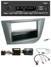Blaupunkt USB DAB Bluetooth Lenkrad Autoradio für Seat Leon 2005-2010 dunkelgrau