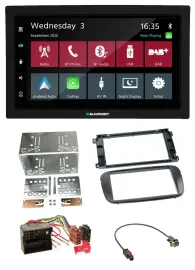 Blaupunkt DAB Bluetooth USB MP3 2DIN Autoradio für Ford C-Max Galaxy Focus ab 20