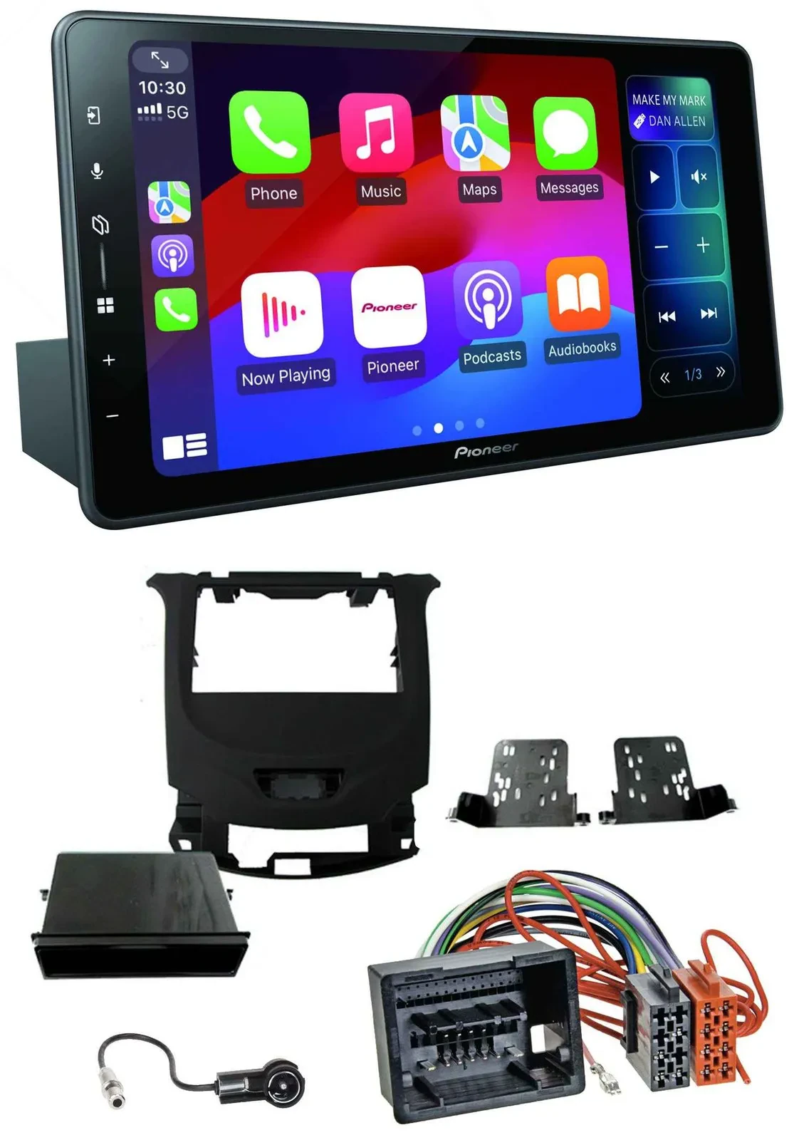 Pioneer Bluetooth DAB MP3 USB Autoradio für Chevrolet Cruze ab 2016 Klavierlack/