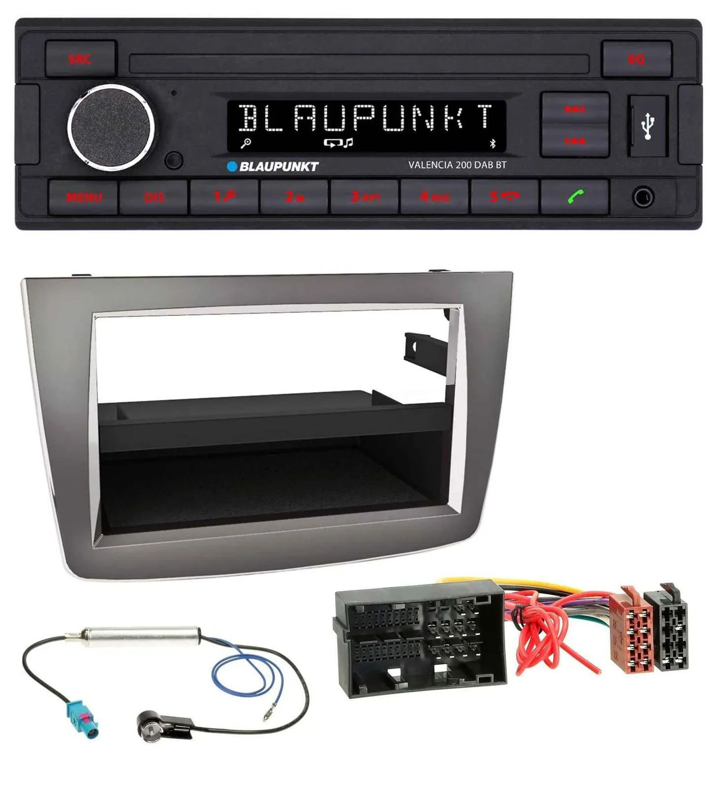 Blaupunkt DAB MP3 Bluetooth USB Autoradio für Alfa Romeo Mito ab 14 955 silber