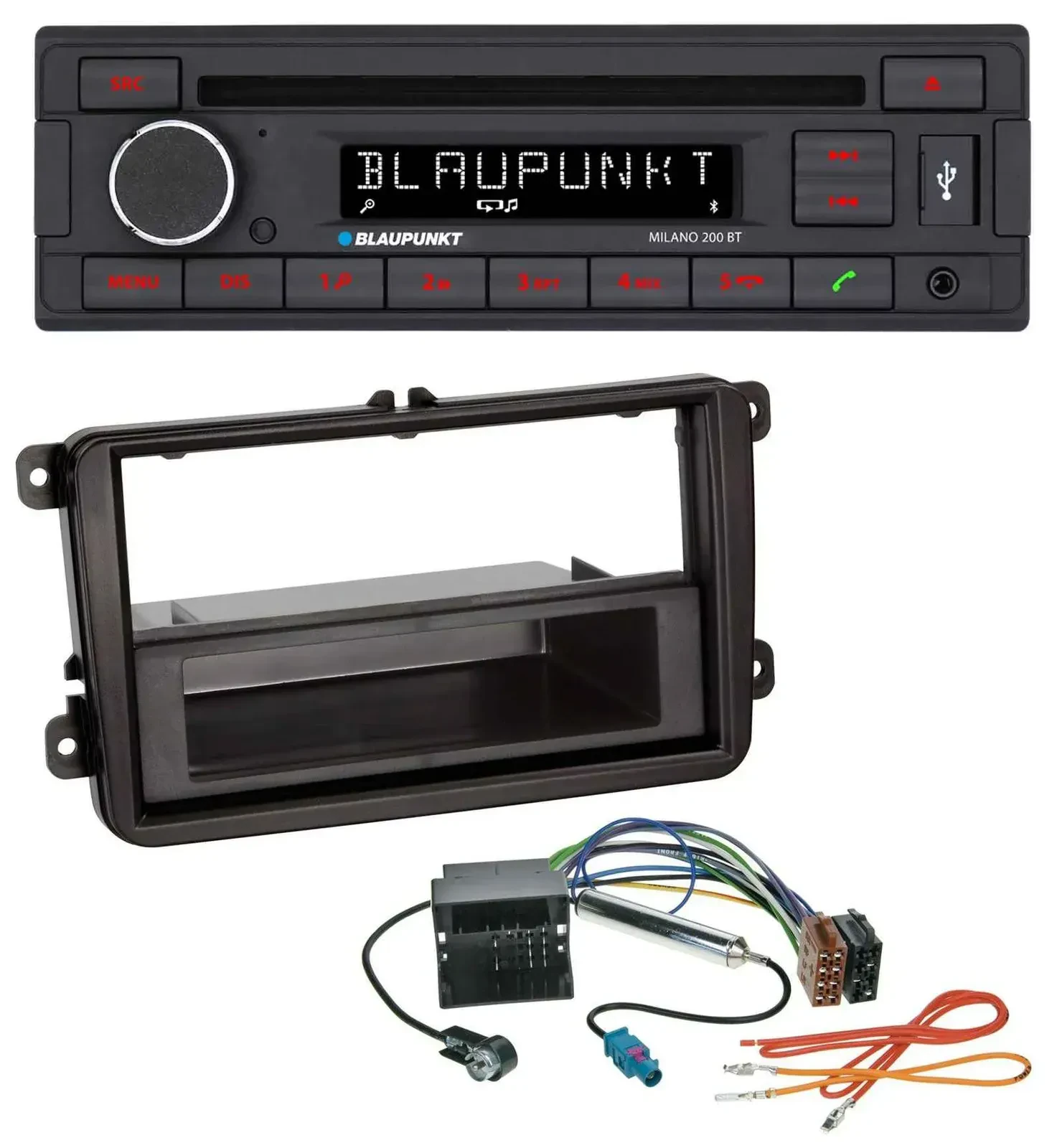Blaupunkt MP3 USB CD Bluetooth AUX Autoradio für VW Caddy Golf V VI Jetta ab 03