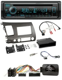 Kenwood Lenkrad Bluetooth DAB USB CD Autoradio für Honda Civic Hybrid 2006-2010