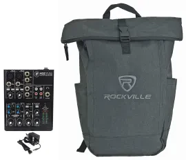 Mackie 402VLZ4 4-Channel Analog Low-Noise Mixer w/ 2 ONYX Preamps+Backpack
