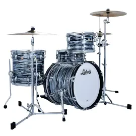 Ludwig Classic Maple Jazzette 3-Piece Drum Shell Pack - Black Oyster