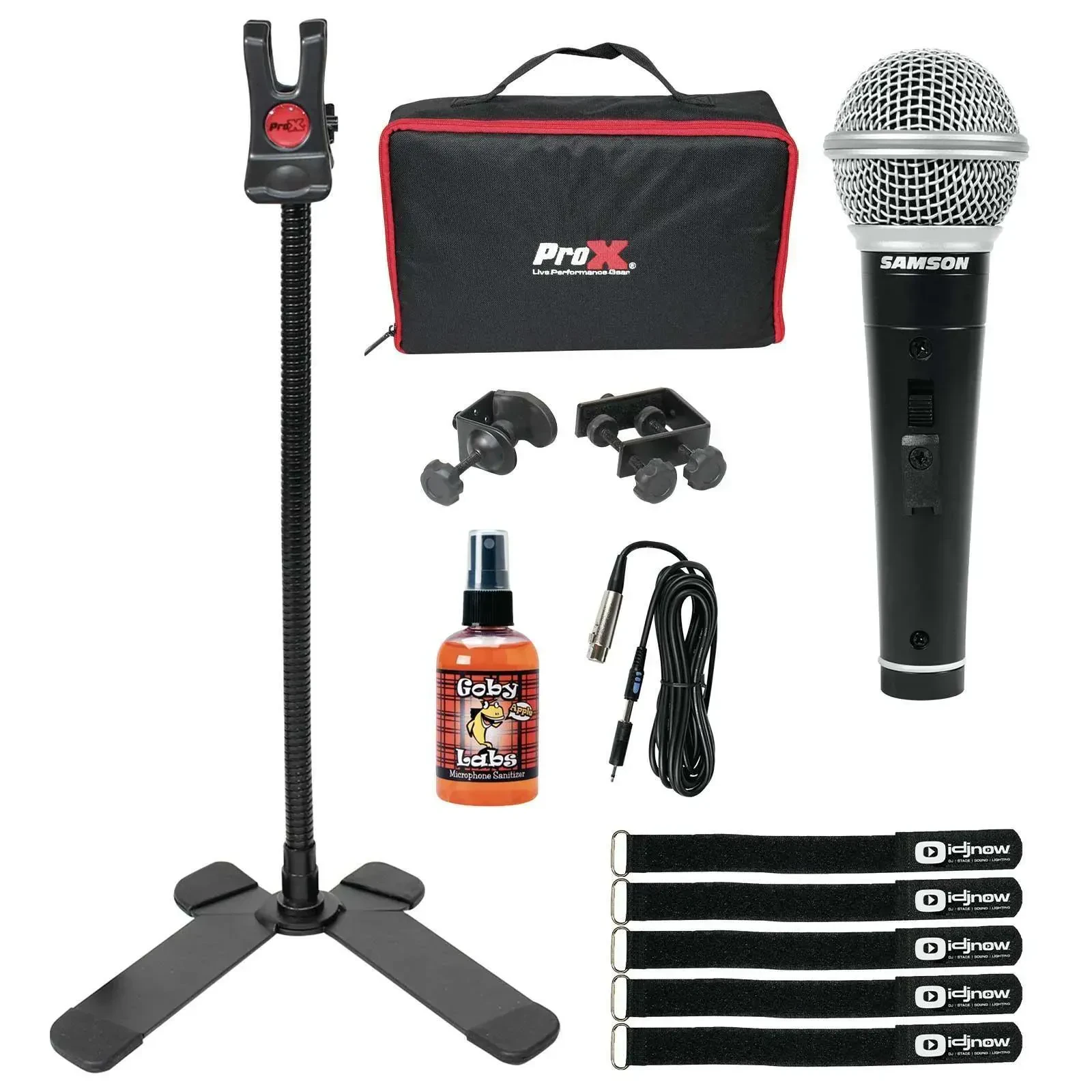 Держатель смартфона на микрофонную стойку ProX X-MOBICP18 Mobi-Buddy (набор) с микрофоном