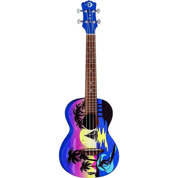 Укулеле Luna Kauwela Summer Tenor Ukulele Custom Graphic