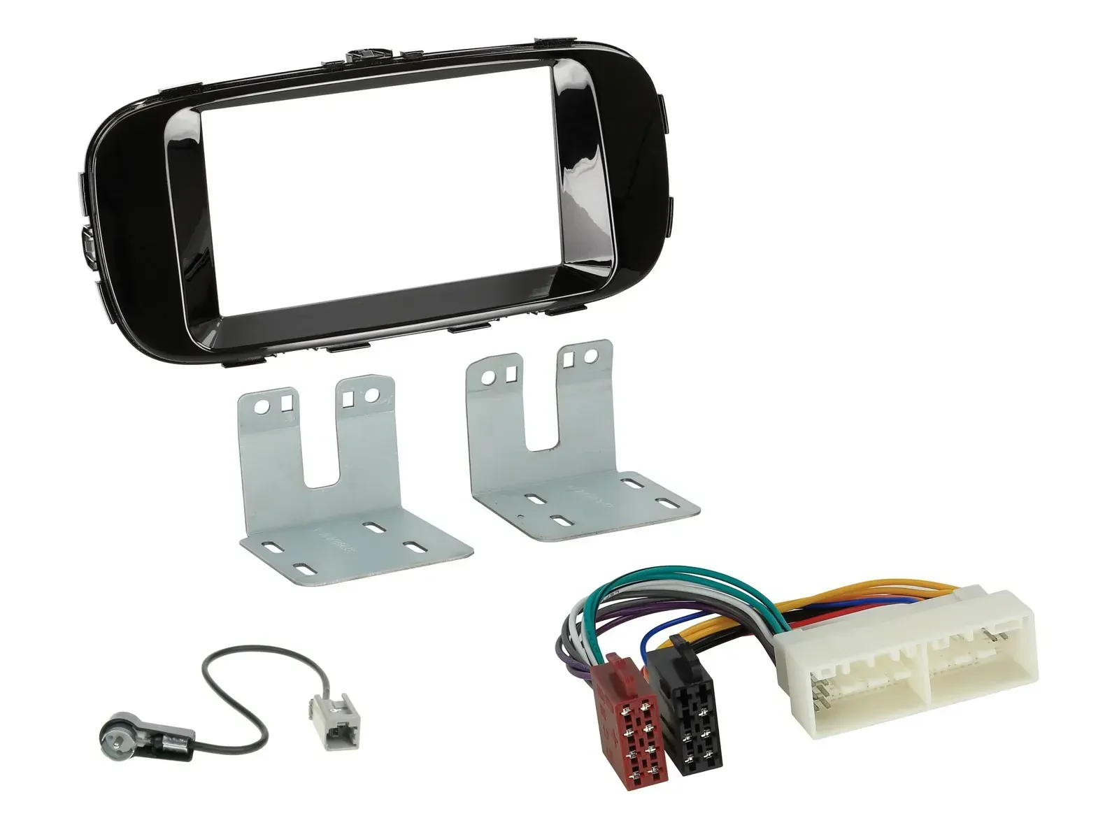 Radioeinbauset Doppel DIN Autoradio für Kia Soul PS 16-19 piano