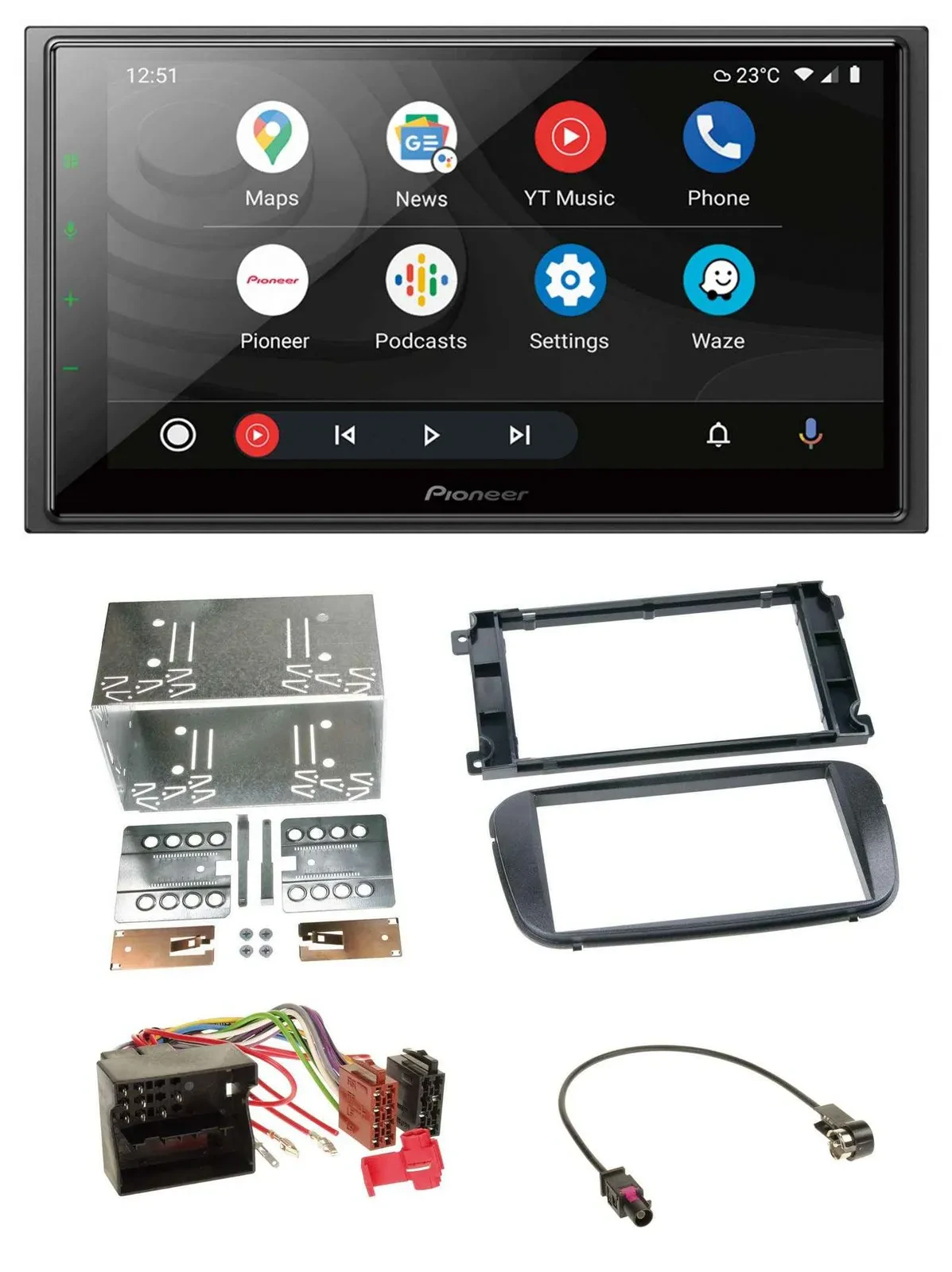 Pioneer USB 2DIN DAB MP3 Bluetooth Autoradio für Ford C-Max Galaxy Focus ab 2007