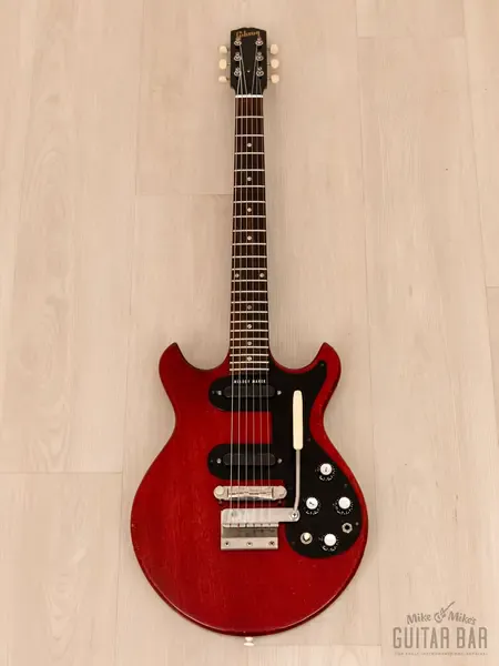 Электрогитара Gibson Melody Maker D Double Cherry USA 1965 w/Vibrola