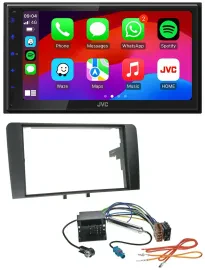 JVC Bluetooth USB MP3 2DIN DAB Autoradio für Audi A3 03-12 8P Quadlock