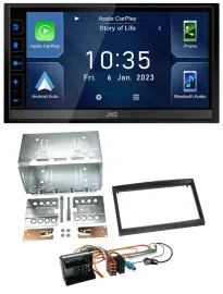JVC DAB Bluetooth MP3 USB 2DIN Autoradio für Peugeot Expert 207 307 Partner Prof