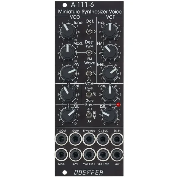 Модульный студийный синтезатор Doepfer A-111-6V Miniature Synthesizer Vintage Edition