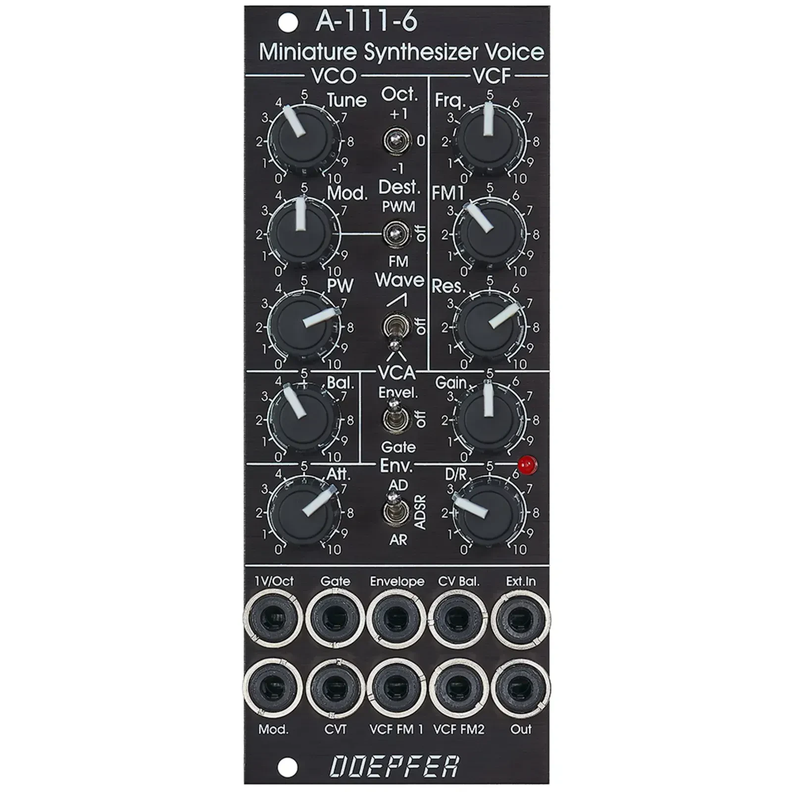 Модульный студийный синтезатор Doepfer A-111-6V Miniature Synthesizer Vintage Edition