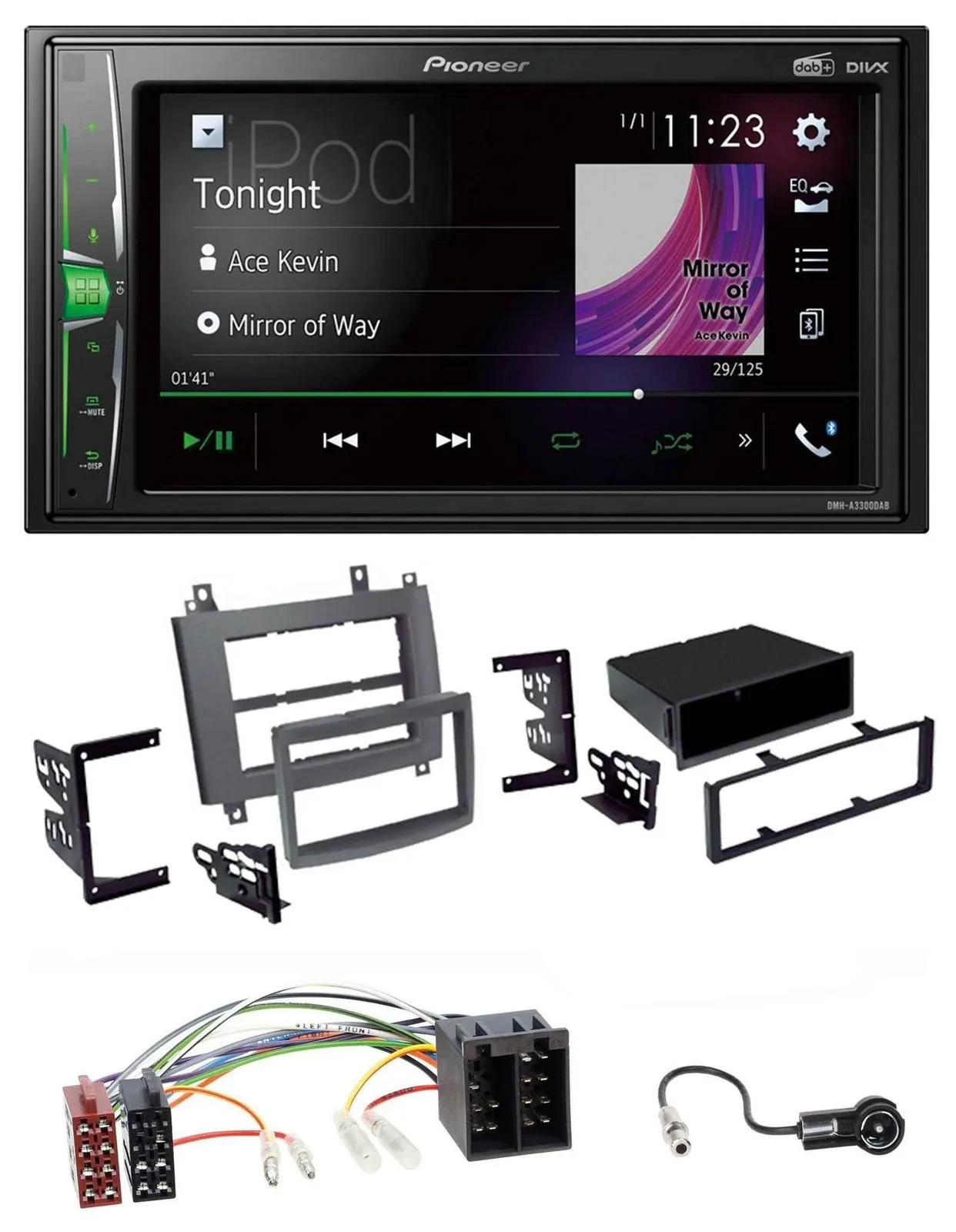 Pioneer 2DIN MP3 DAB USB Bluetooth Autoradio für Cadillac CTS 2003-2007 SRX 2004
