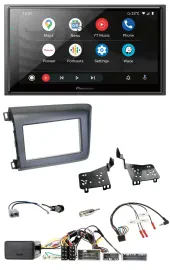 Автомагнитола Pioneer 2-DIN, USB, DAB, Bluetooth, совместима с кнопками на руле, для Honda Civic (US) 2012