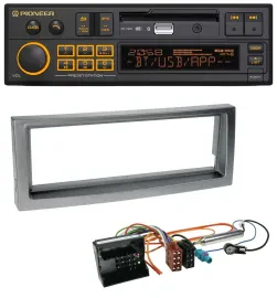 Pioneer DAB MP3 USB Bluetooth Autoradio für Citroen C5 Peugeot 407 ab 04 grau-me