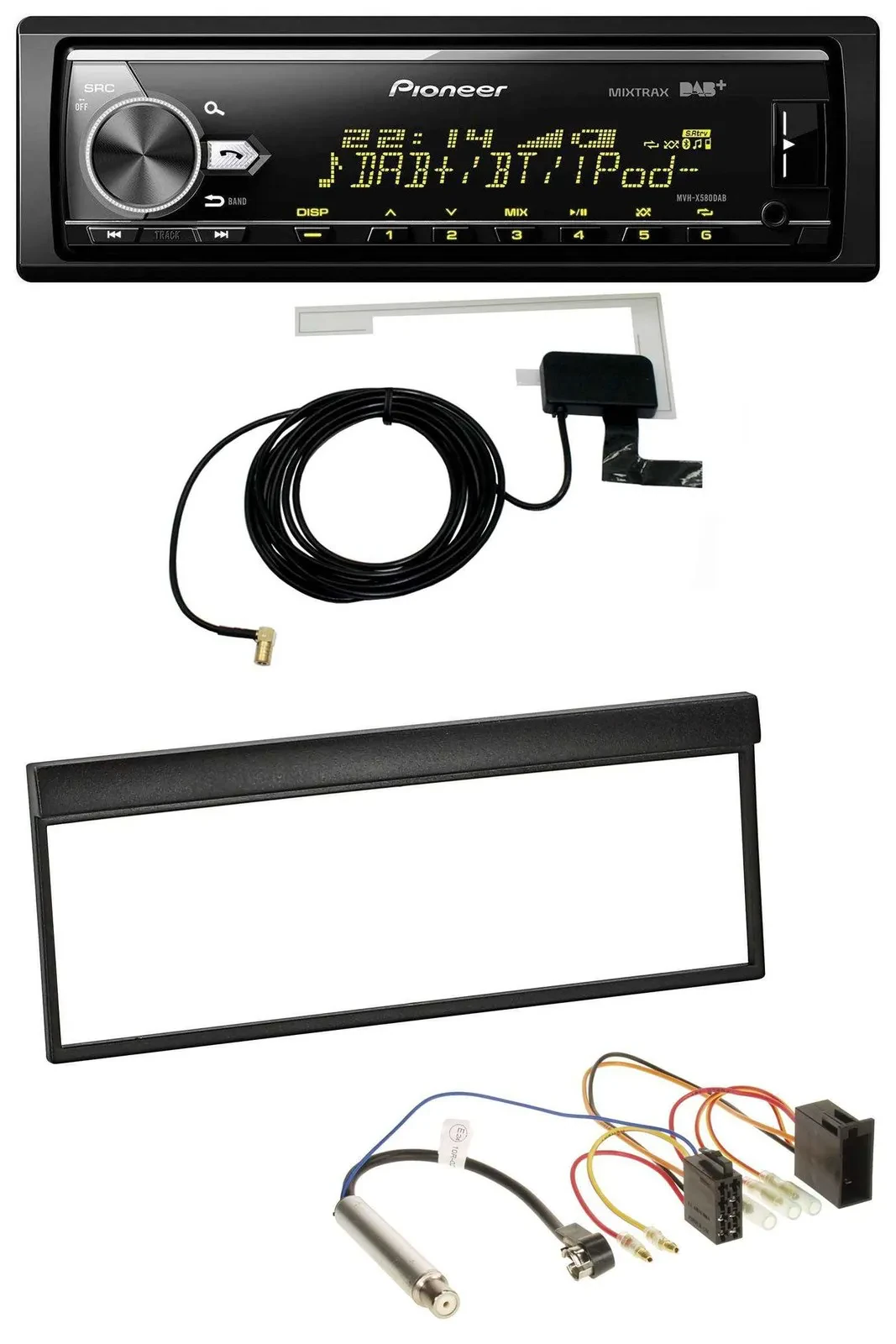 Автомагнитола для Skoda Fabia (до 2003) Pioneer Bluetooth DAB USB MP3