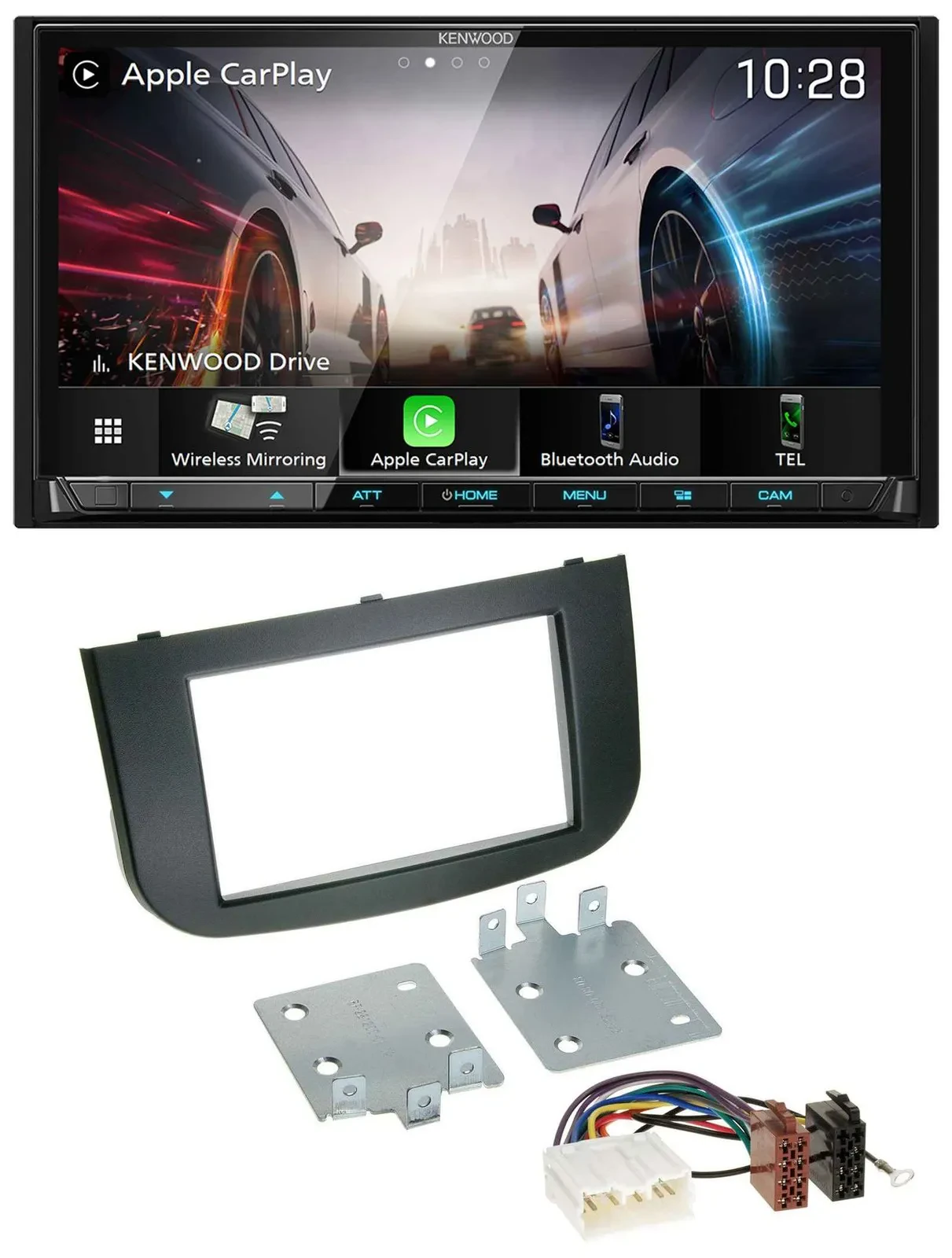 Kenwood MP3 2DIN USB DAB Bluetooth Autoradio für Mitsubishi Colt 2008-2012