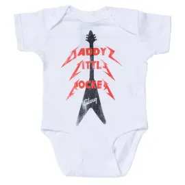 GIBSON Daddy's Little Rocker Flying V Onesie (White) 18/24 Monate