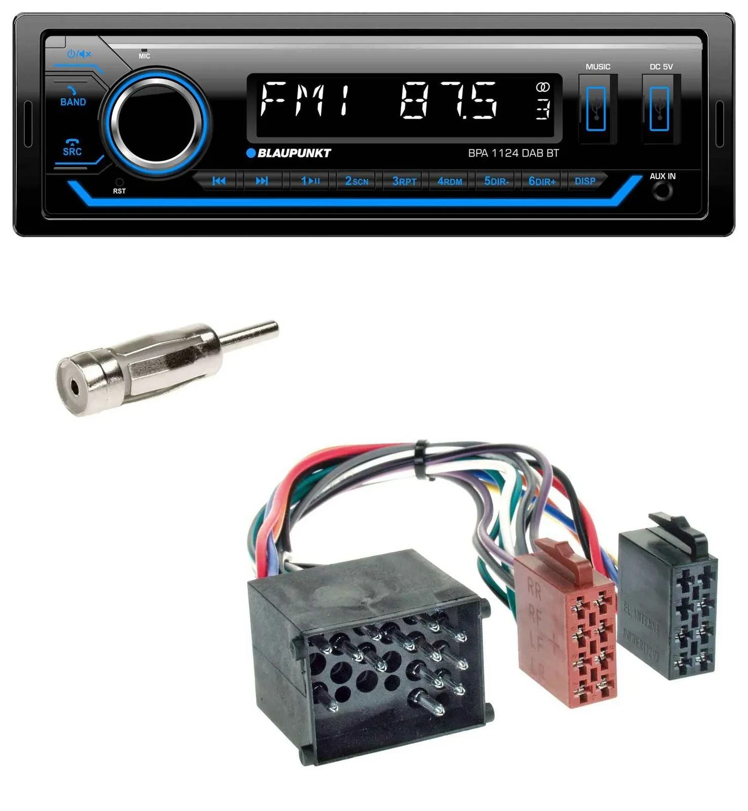 Автомагнитола для BMW Z3 Blaupunkt Bluetooth, USB, DAB, MP3 (1995–2002)