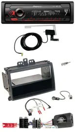 Автомагнитола Pioneer DAB, USB, Bluetooth для Hyundai i20 (2009–2011), совместимая с кнопками на руле, чёрный Rubber