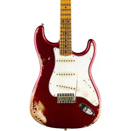 Fender CS 1969 Stratocaster Heavy Relic Quartersawn Guitar Aged Candy Apple Red