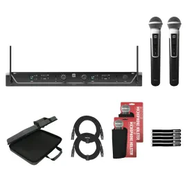 LD Systems U304.7 HHD 2 Dual Wireless Microphone System with Case