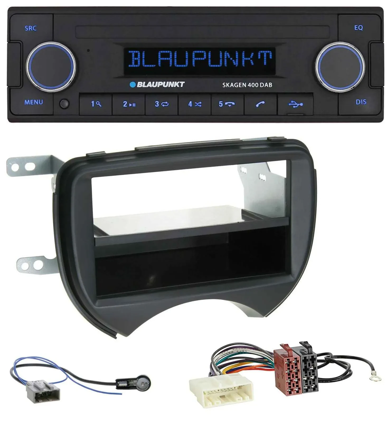 Blaupunkt DAB USB Bluetooth MP3 Autoradio für Nissan Micra K13 10-13 schwarz
