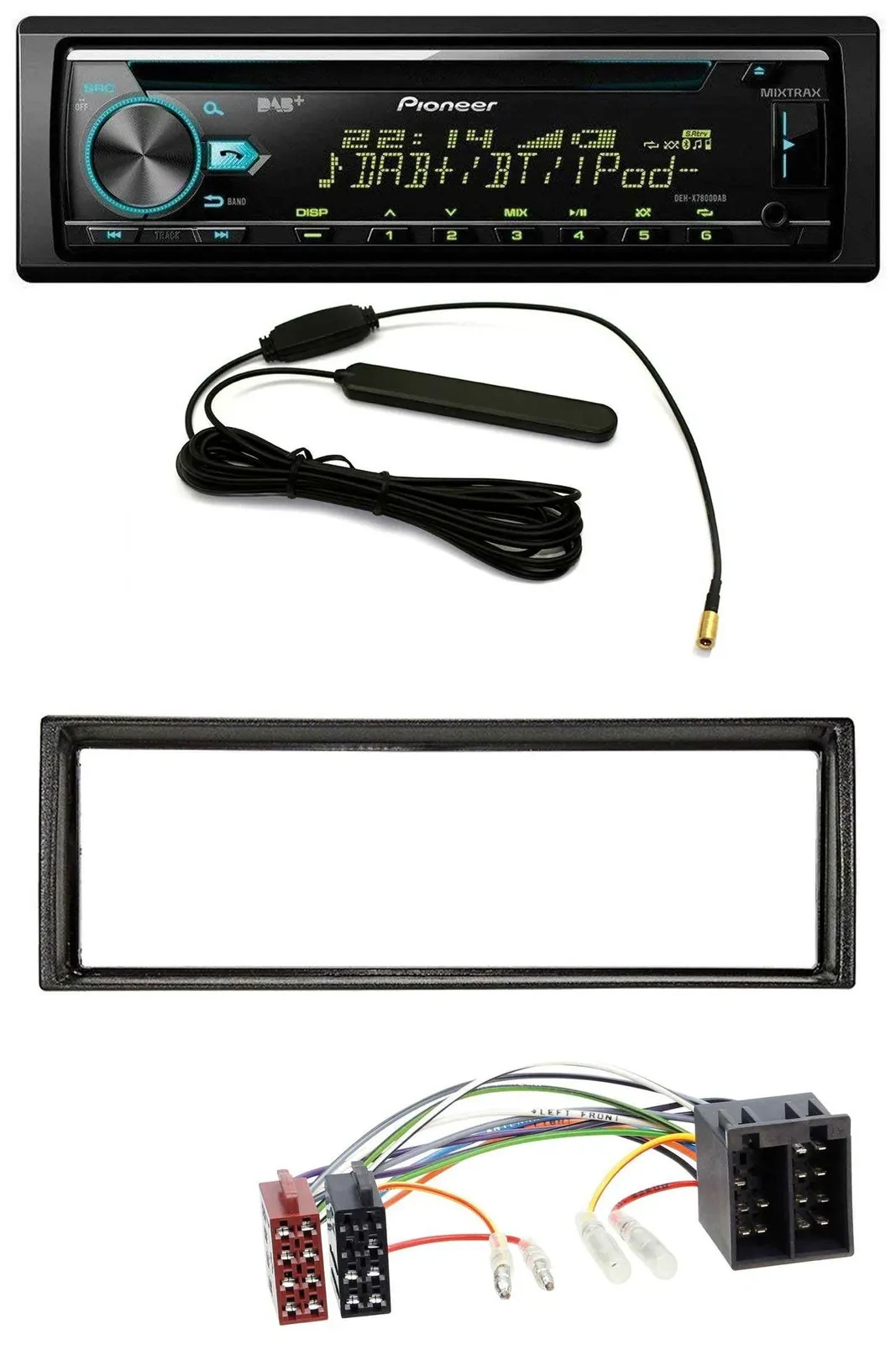 Pioneer CD MP3 AUX DAB USB Autoradio für VW Golf 2 83-92 Jetta II 84-92 T4 90-03
