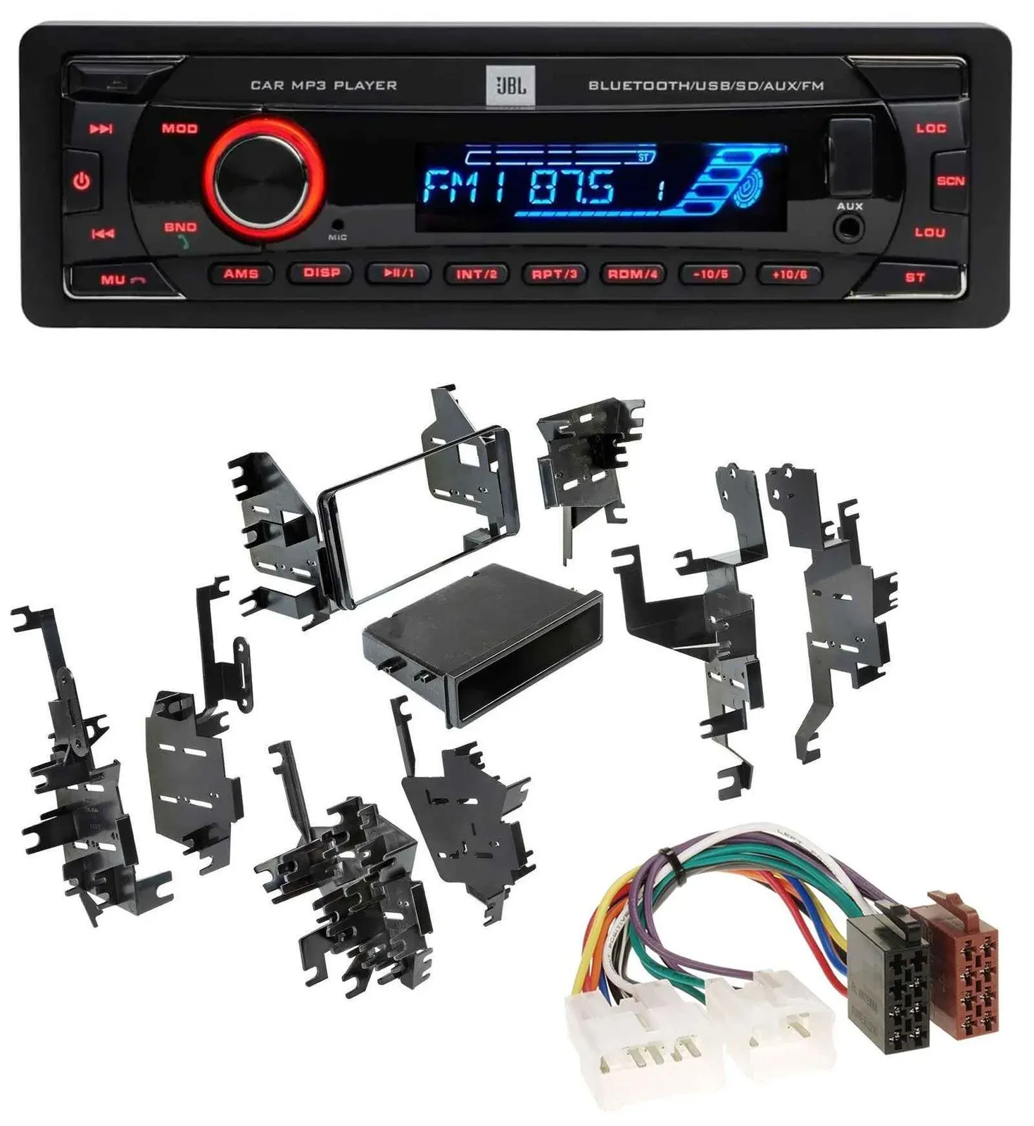 JBL AUX MP3 USB Bluetooth SD Autoradio für Toyota Highlander MR2 Sequoia Yaris