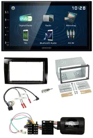 Kenwood 2DIN Bluetooth Lenkrad USB DAB Autoradio für Fiat Bravo 2007-2014