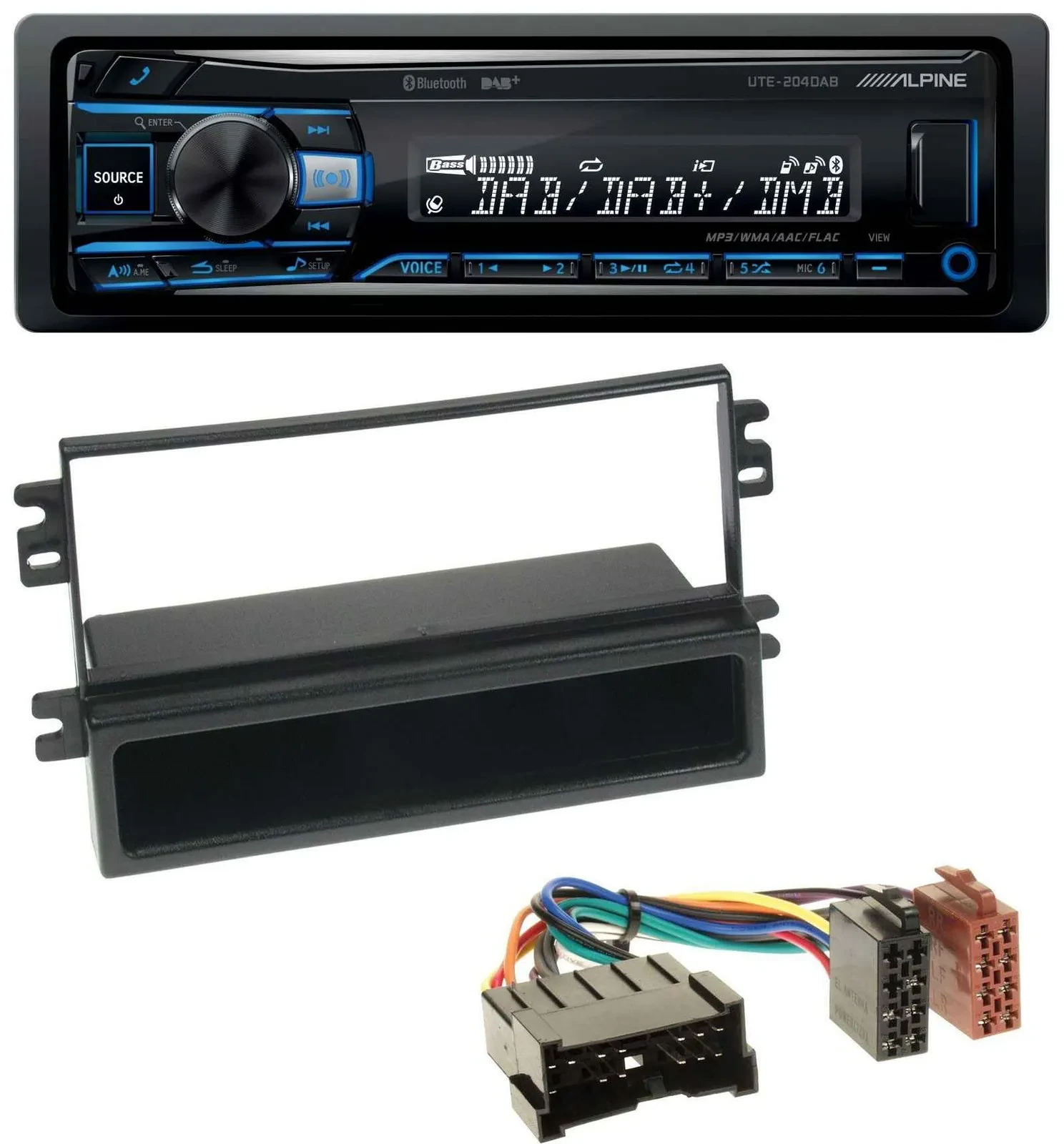 Alpine USB Bluetooth DAB MP3 Autoradio für Kia Carens II (2004-2006)