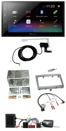 Pioneer DAB Lenkrad Bluetooth 2DIN USB Autoradio für Porsche 911 Boxster Cayman