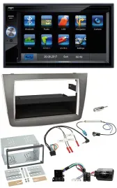 Blaupunkt 2DIN Bluetooth TMC USB Lenkrad SD Navigation für Alfa Romeo Mito 2008-