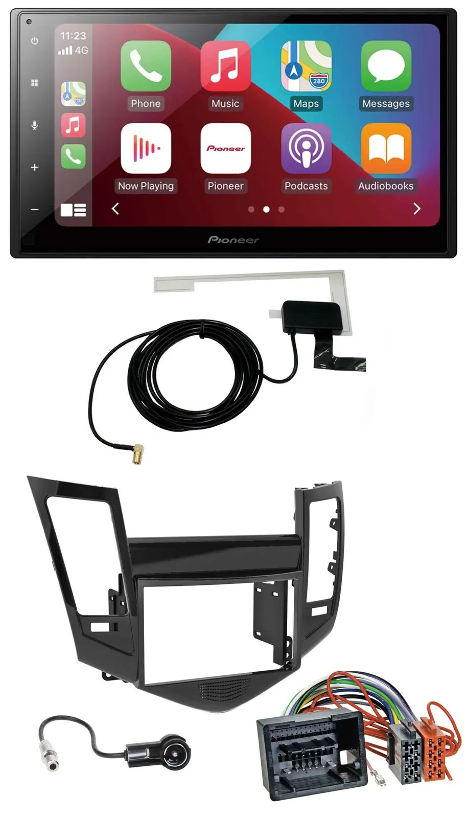 Pioneer USB Bluetooth DAB MP3 2DIN Autoradio für Chevrolet Cruze ab 2009