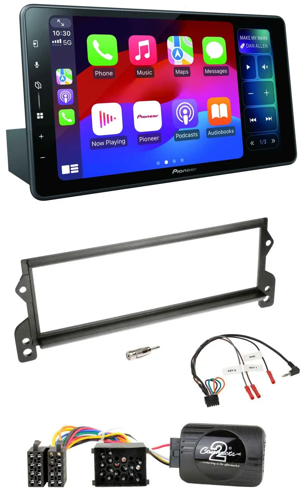 Pioneer Bluetooth DAB Lenkrad USB Autoradio für Mini (2001-2002)
