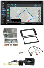 Автомагнитола для Toyota Avensis Alpine 2 DIN, DAB, TMC, Bluetooth, USB, навигация, поддержка кнопок на руле