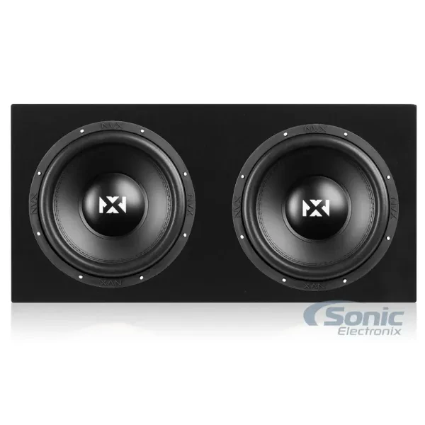 2x NVX VSW122v3 12" Dual 2-Ohm Subwoofers+Dual Sealed Enclosure