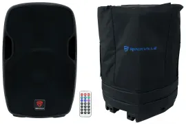 Rockville BPA15 15" 800w Powered DJ PA Speaker w/ Bluetooth + Padded Slip Cover