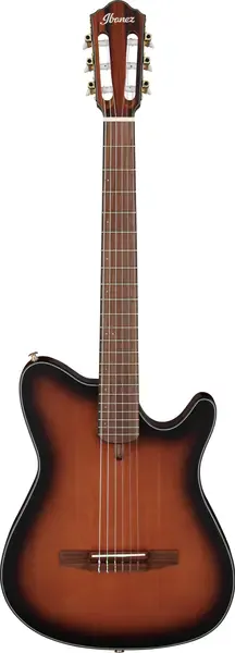 Классическая гитара с подключением Ibanez FRH10N-BSF Brown Sunburst Flat