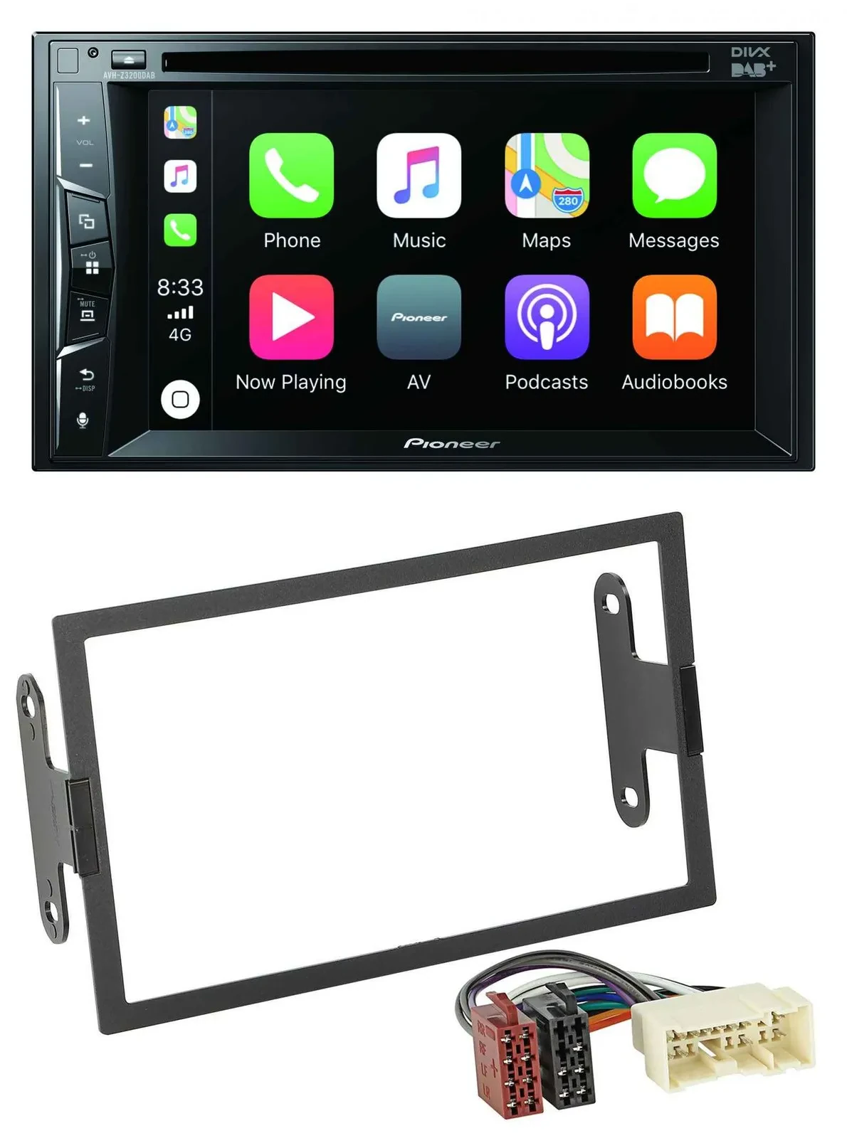 Pioneer MP3 USB DVD Bluetooth DAB 2DIN Autoradio für Nissan Xterra 2000-2004