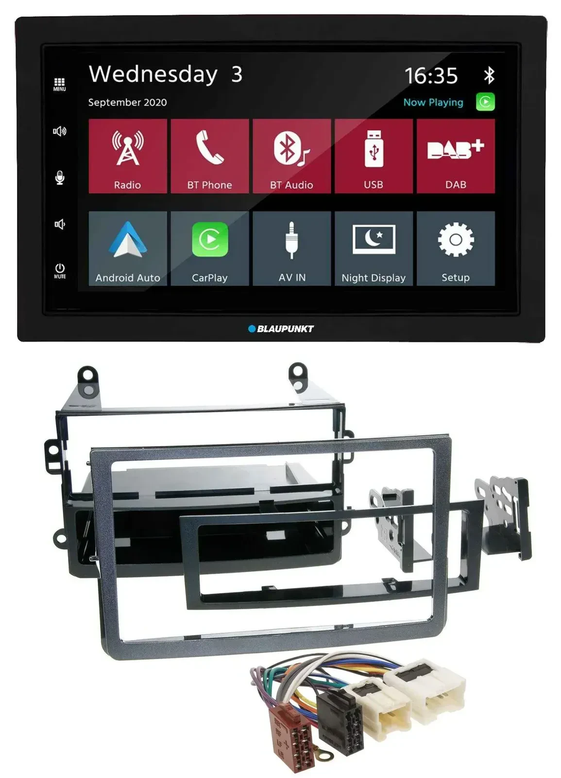 Blaupunkt DAB Bluetooth USB MP3 2DIN Autoradio für Nissan 350Z Coupe Roadster 05