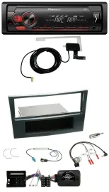 Pioneer 1DIN USB DAB MP3 Lenkrad Autoradio für Opel Corsa D 06-08 Stealth Schwar